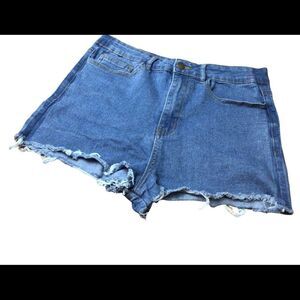 15 Fifteen high rise distressed Jean shorts size 30in